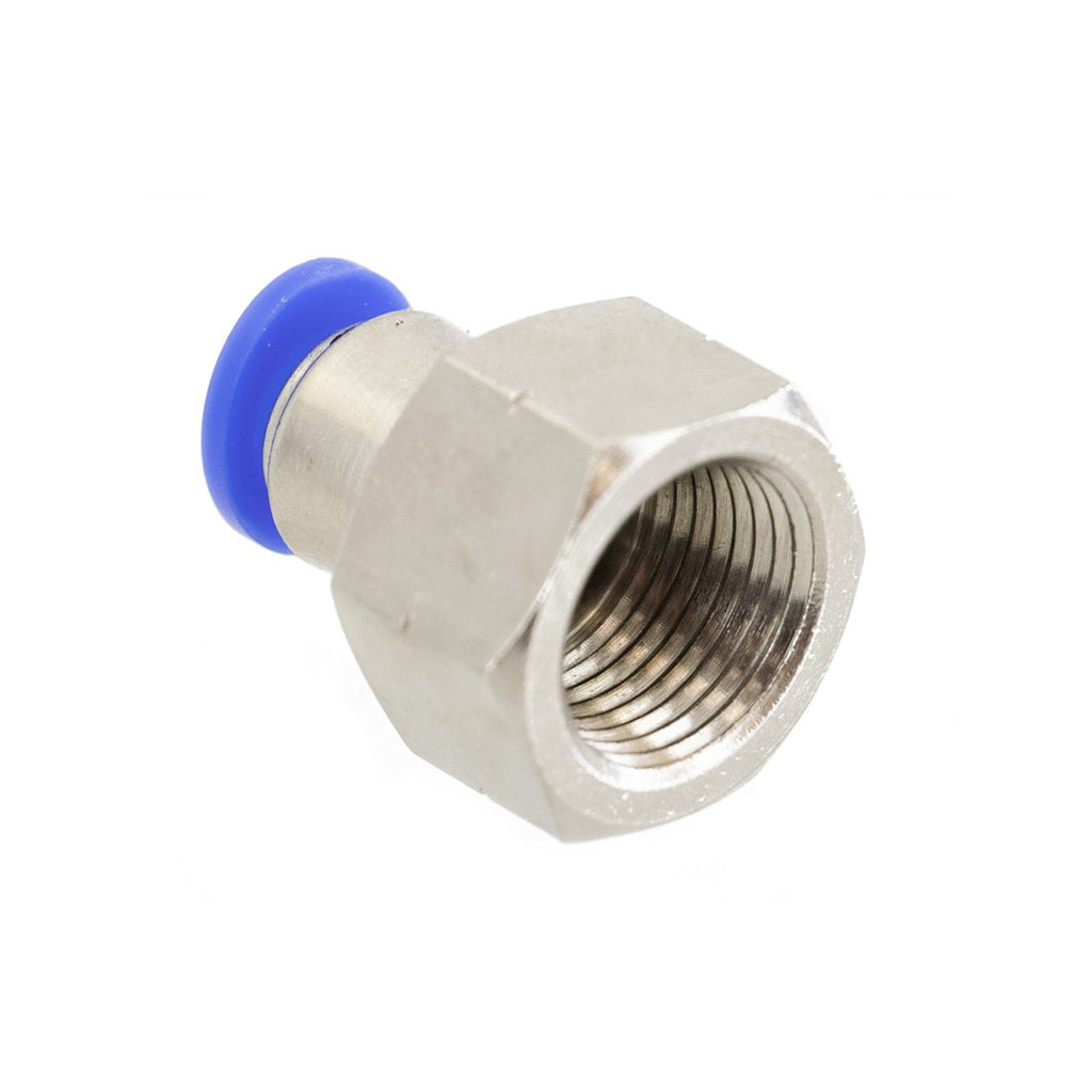 PTC Straight Female Connector 5/16" OD - 3/8" NPT Female