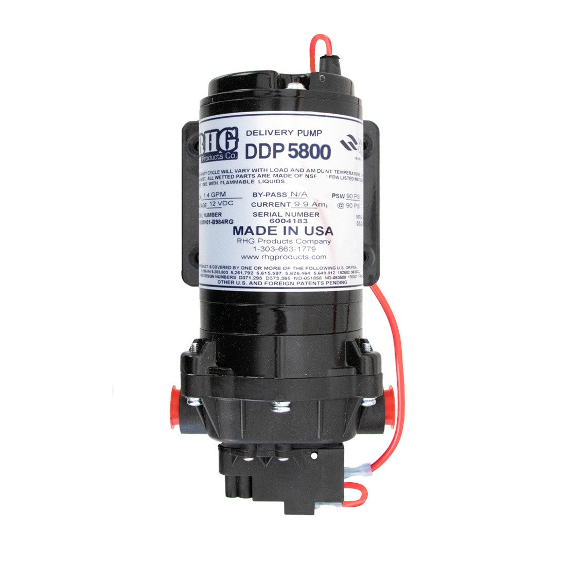 RHG Pump 90 PSI 1.4 GPM Delivery for WFP