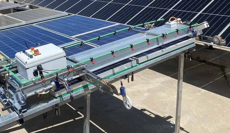 S2 - Lift and Shift Solar Panel Cleaning Robot