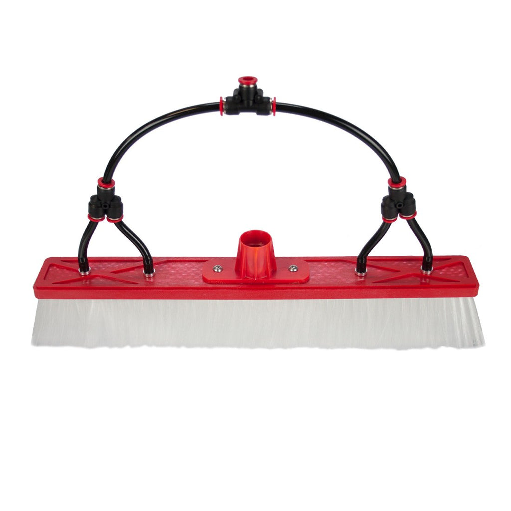 Tucker Hybrid Brush with Euro Socket and Four Fan Jets - 18 Inches