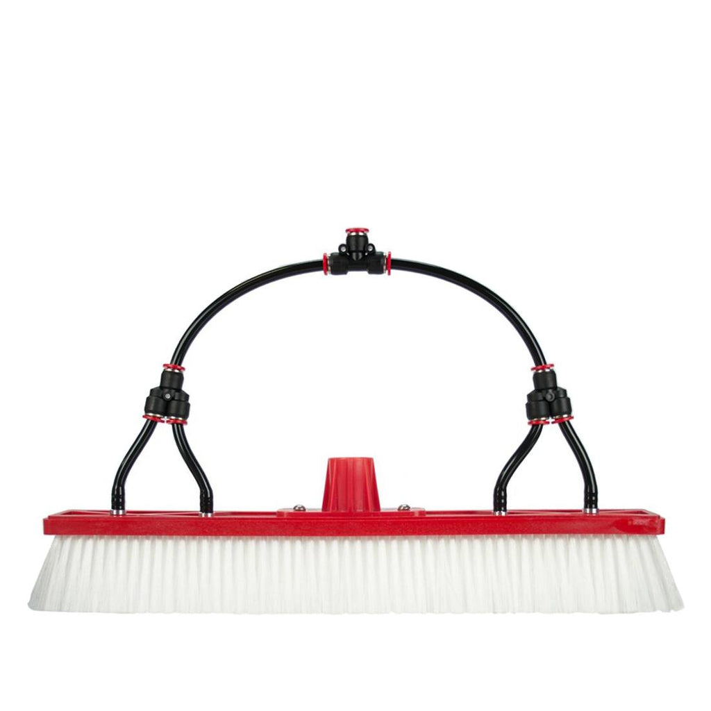 Tucker Hybrid Brush with Euro Socket and Four Fan Jets - 18 Inches