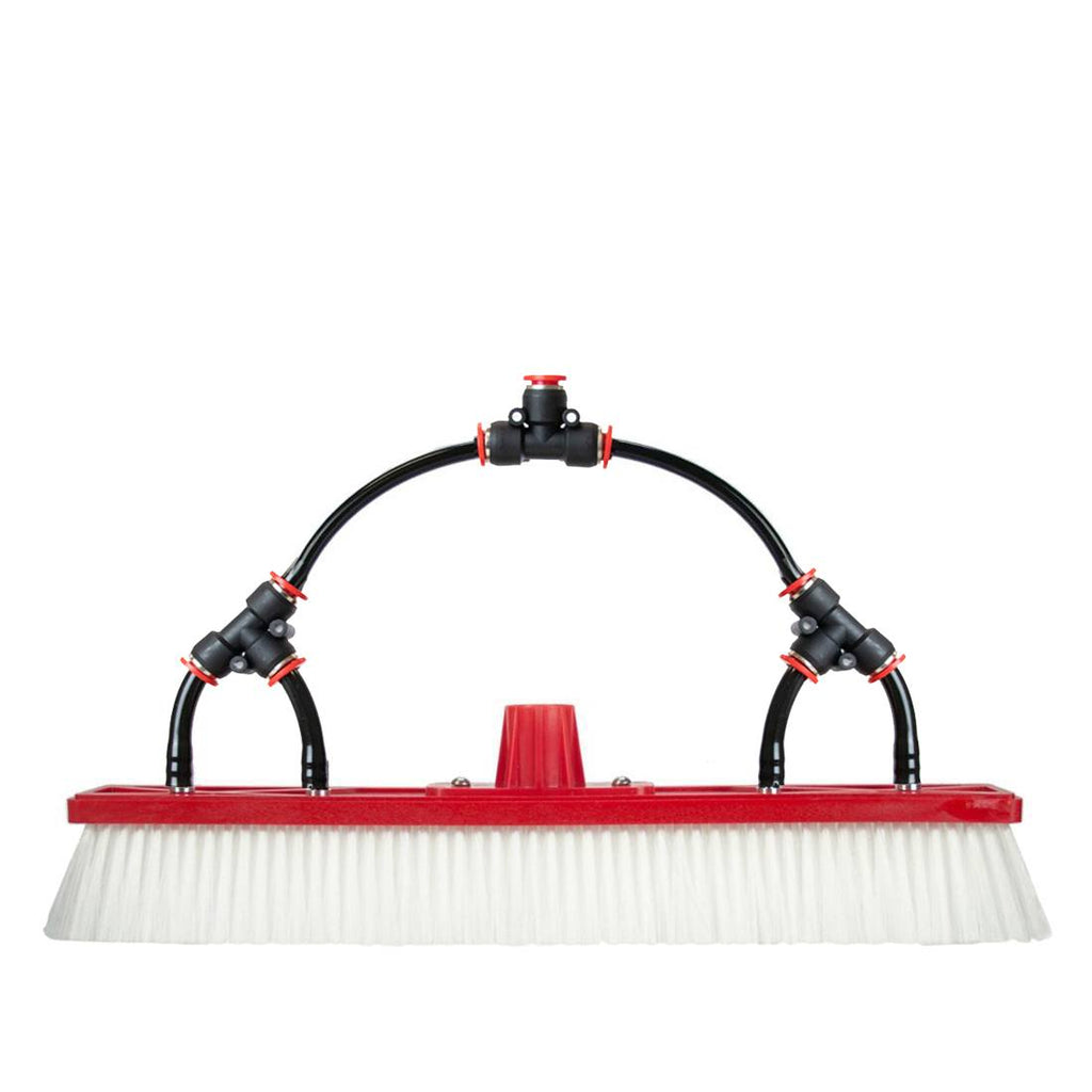 Tucker Double Trim Brush with Euro Socket and Four Fan Jets - 18 Inch