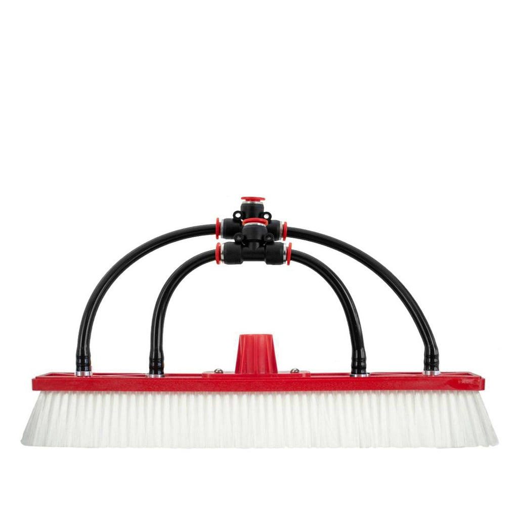 Tucker Double Trim Brush with Euro Socket and Four Fan Jets - 18 Inch