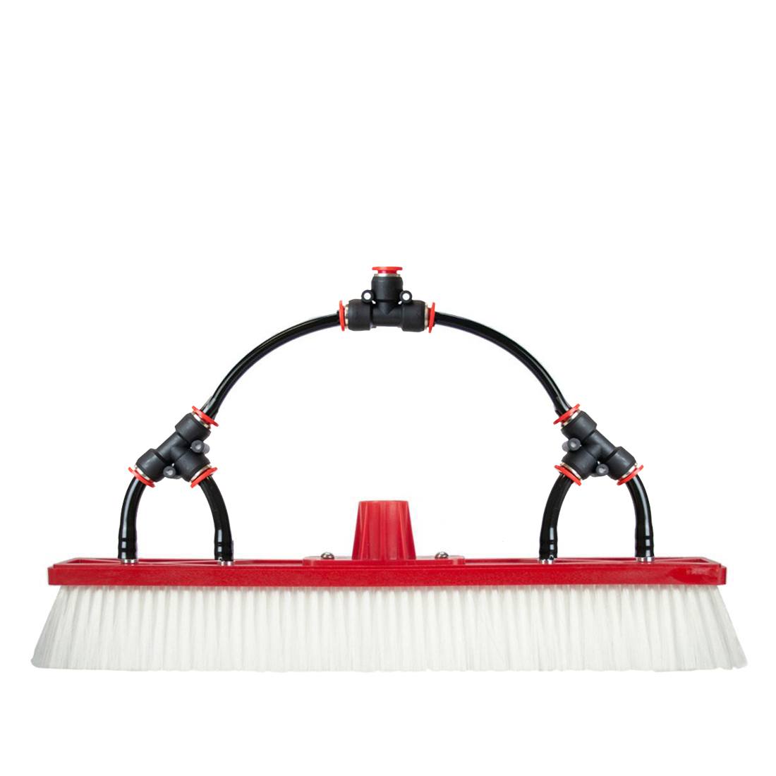 Tucker Hybrid Brush with Euro Socket and Four Fan Jets - 18 Inches